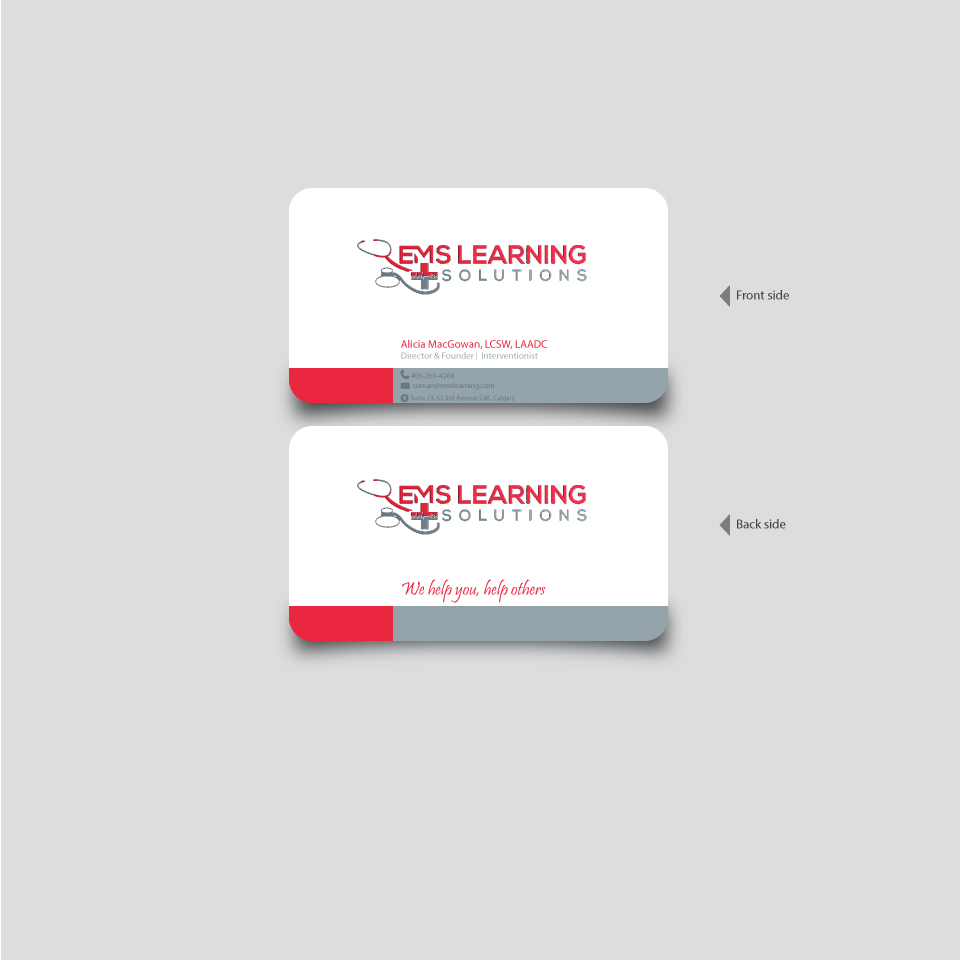 Business Card Design by sumanbanikbd2014 for EMS Learning Solutions | Design #23255455