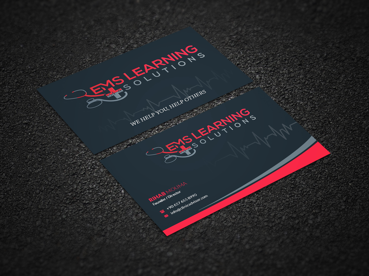 Visitenkarten-Design von Pointless Pixels India für EMS Learning Solutions | Design #23255631