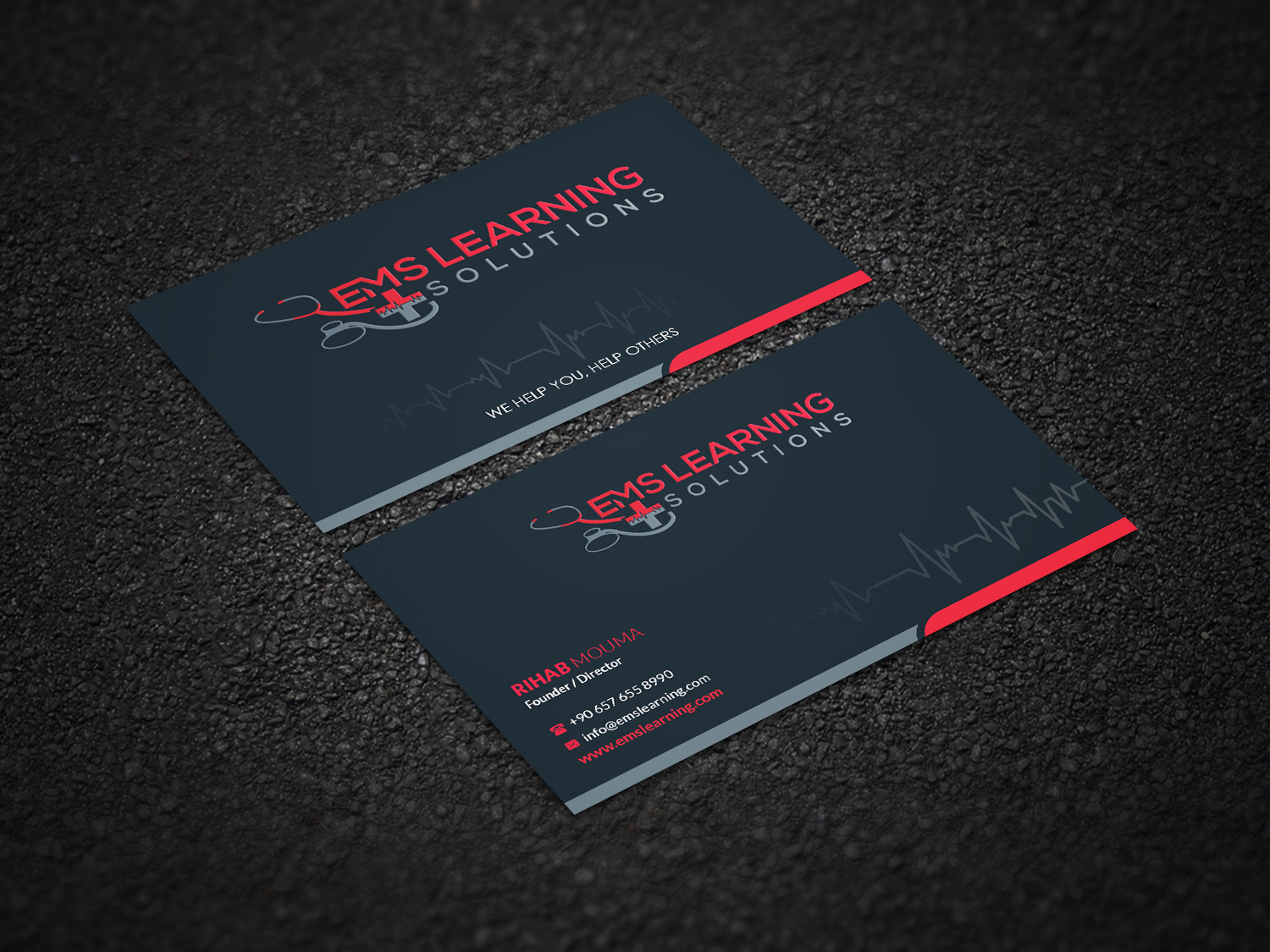 Business Card Design by Pointless Pixels India for EMS Learning Solutions | Design #23255648