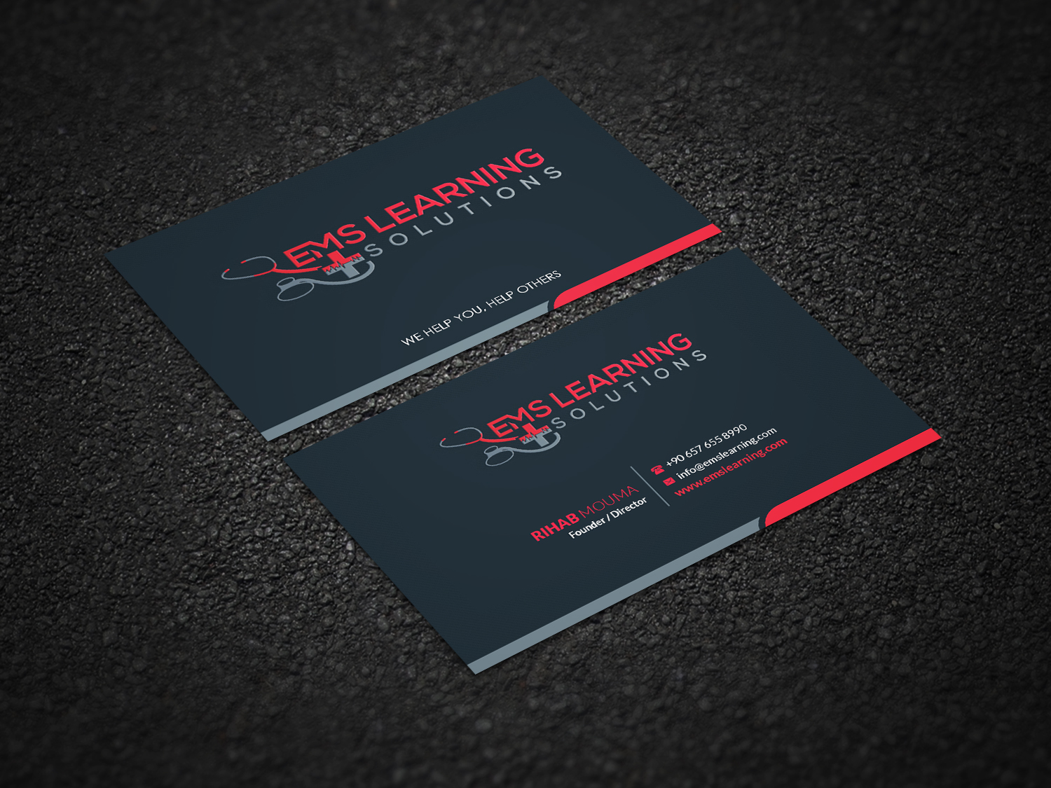 Business Card Design by Pointless Pixels India for EMS Learning Solutions | Design #23255674