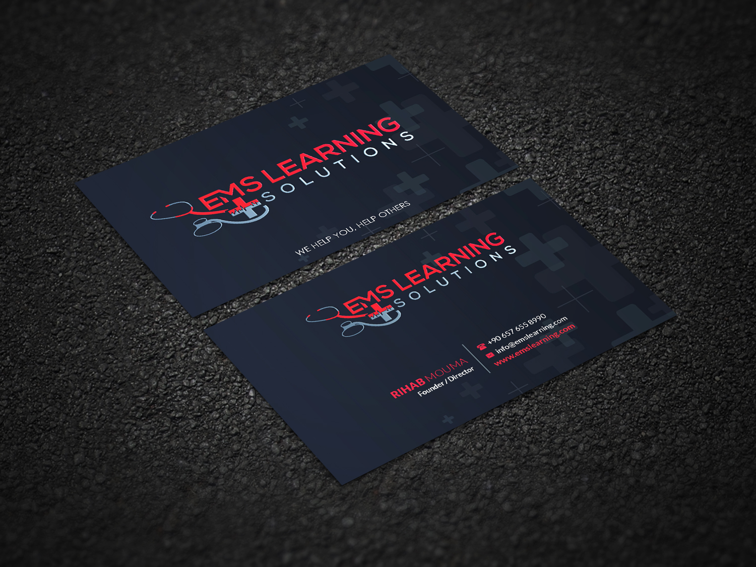 Visitenkarten-Design von Pointless Pixels India für EMS Learning Solutions | Design #23255759