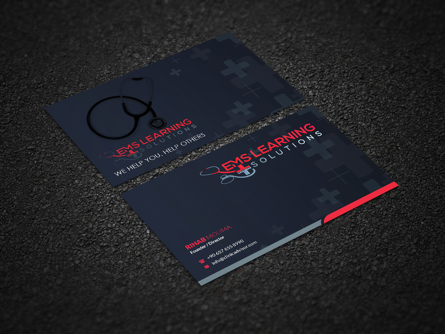 Visitenkarten-Design von Pointless Pixels India für EMS Learning Solutions | Design #23255833
