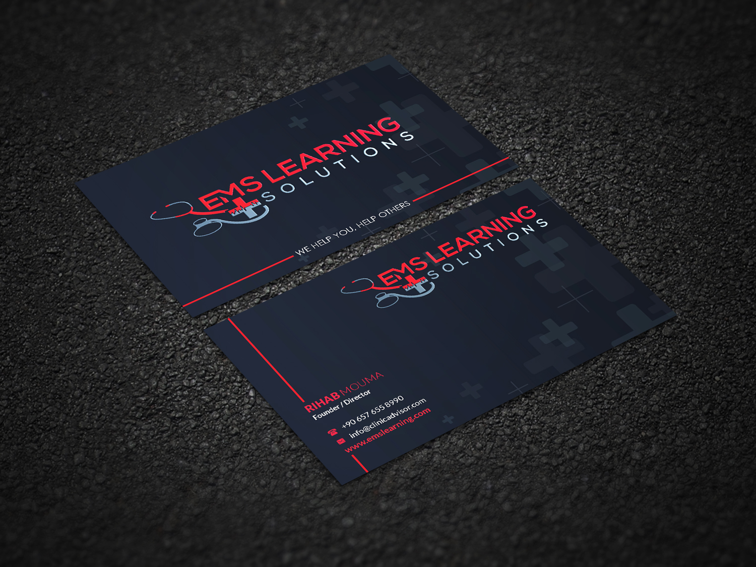 Business Card Design by Pointless Pixels India for EMS Learning Solutions | Design #23255857