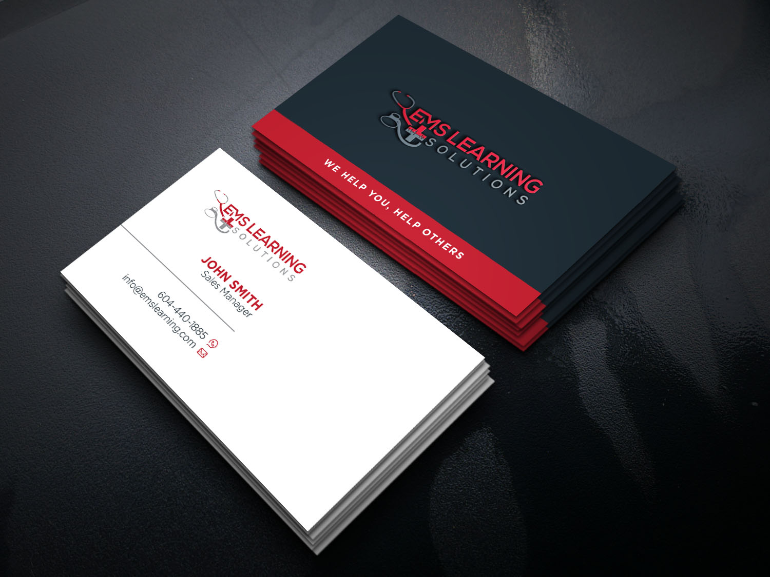 Business Card Design by Verified artistry for EMS Learning Solutions | Design #23256875