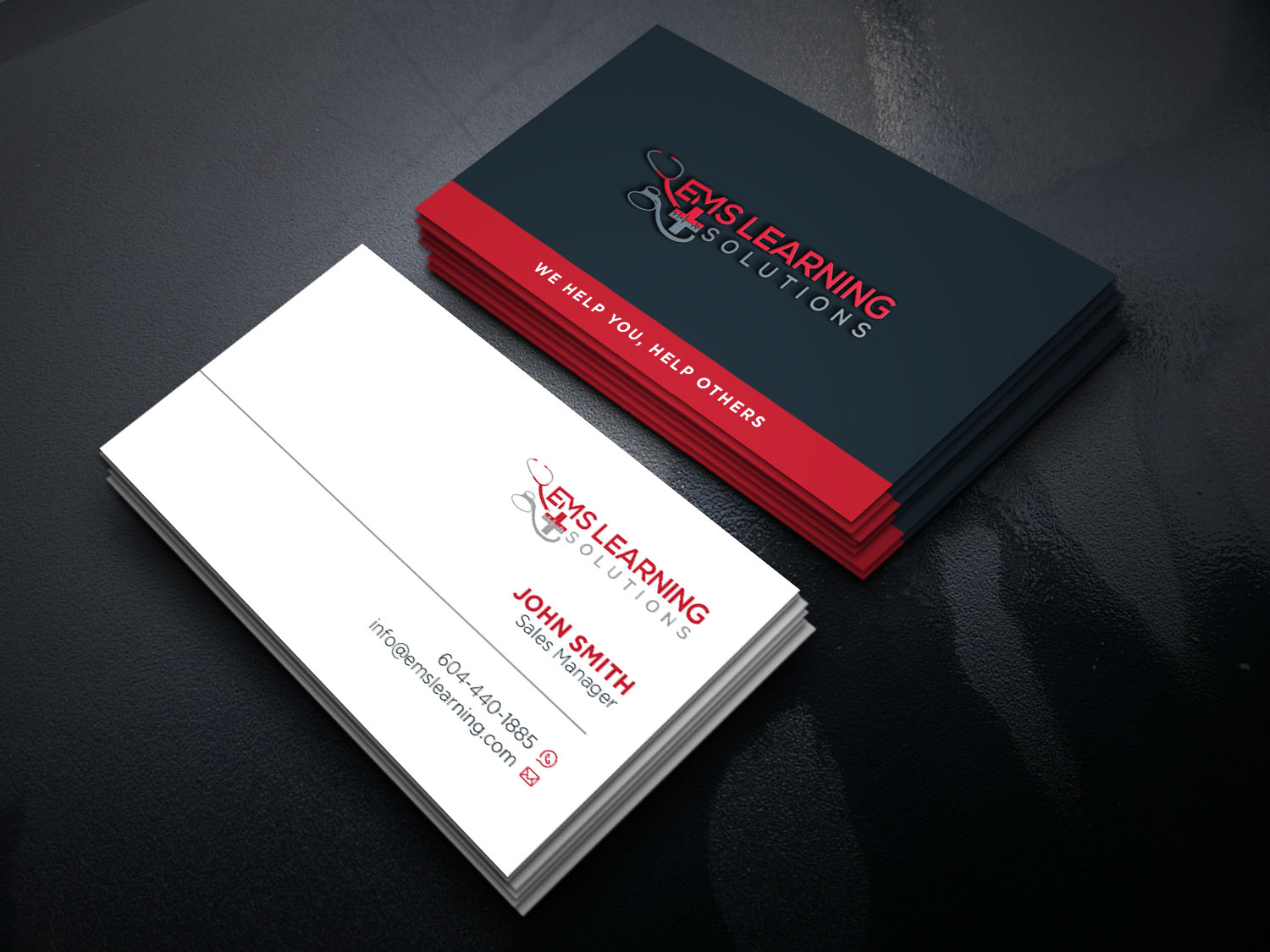 Business Card Design by Verified artistry for EMS Learning Solutions | Design #23256878