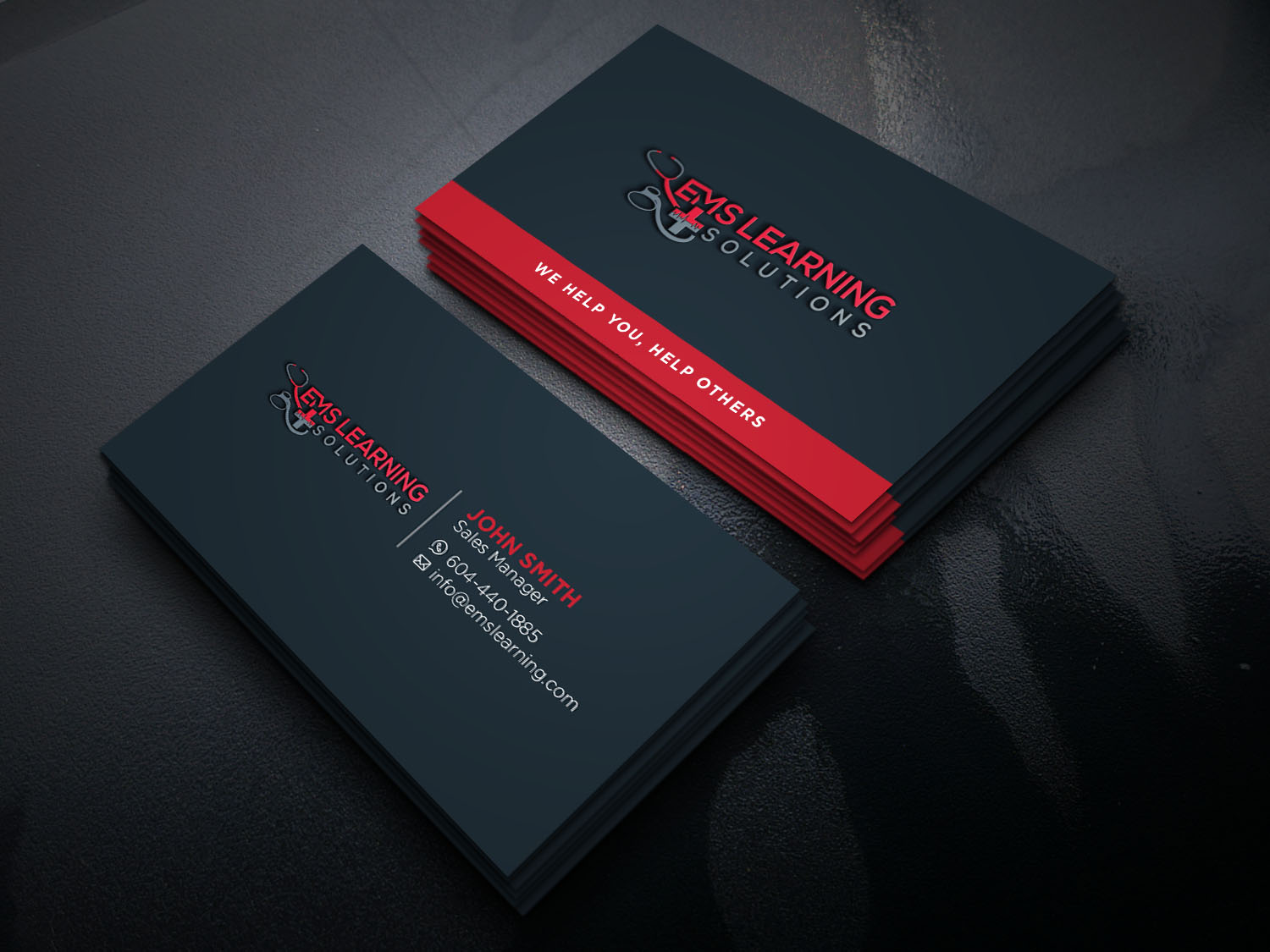 Business Card Design by Verified artistry for EMS Learning Solutions | Design #23256885