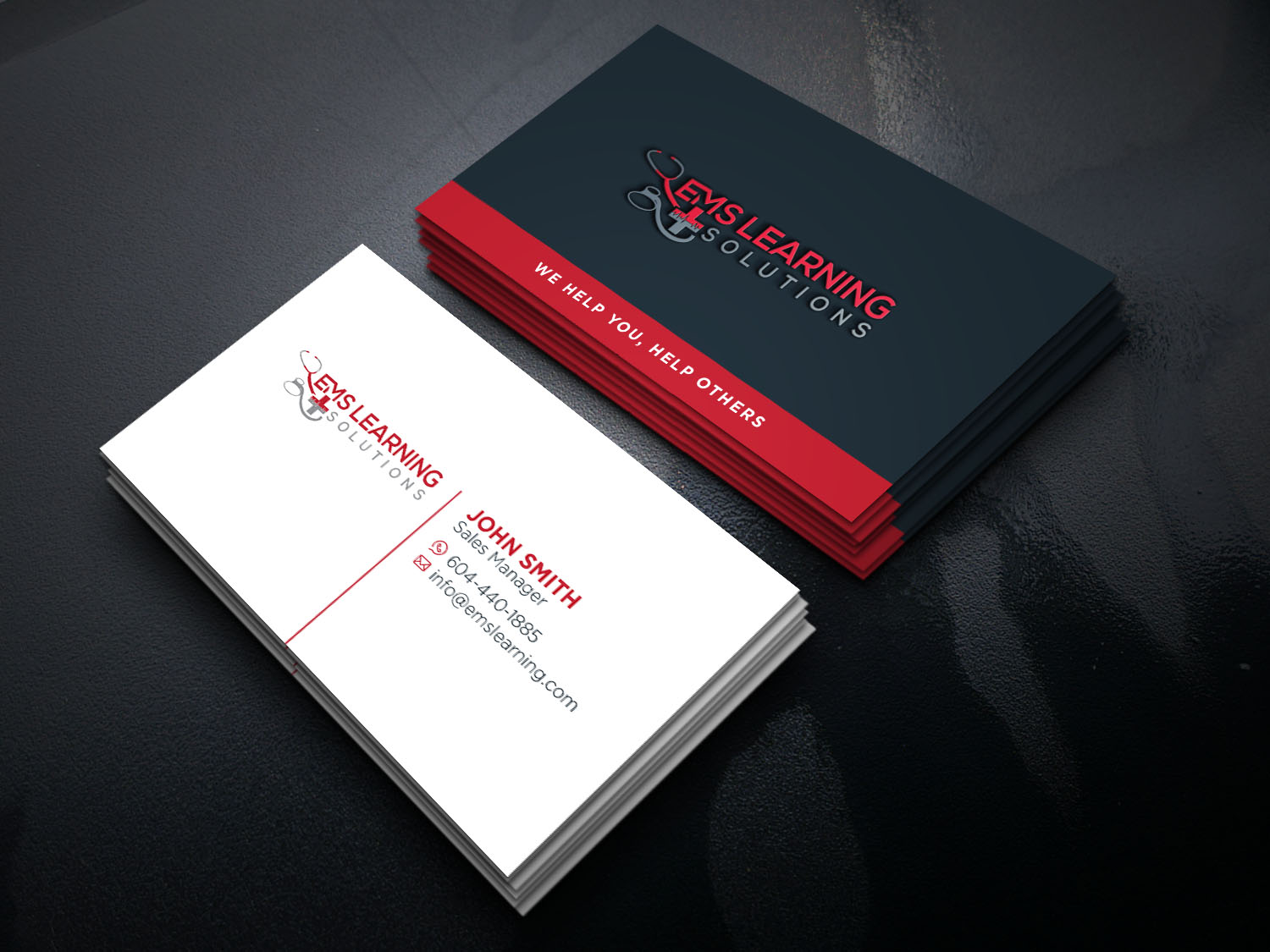 Business Card Design by Verified artistry for EMS Learning Solutions | Design #23256886