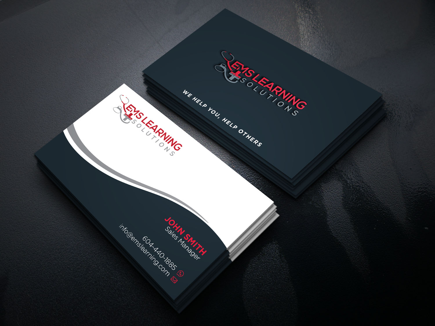 Business Card Design by Verified artistry for EMS Learning Solutions | Design #23256888