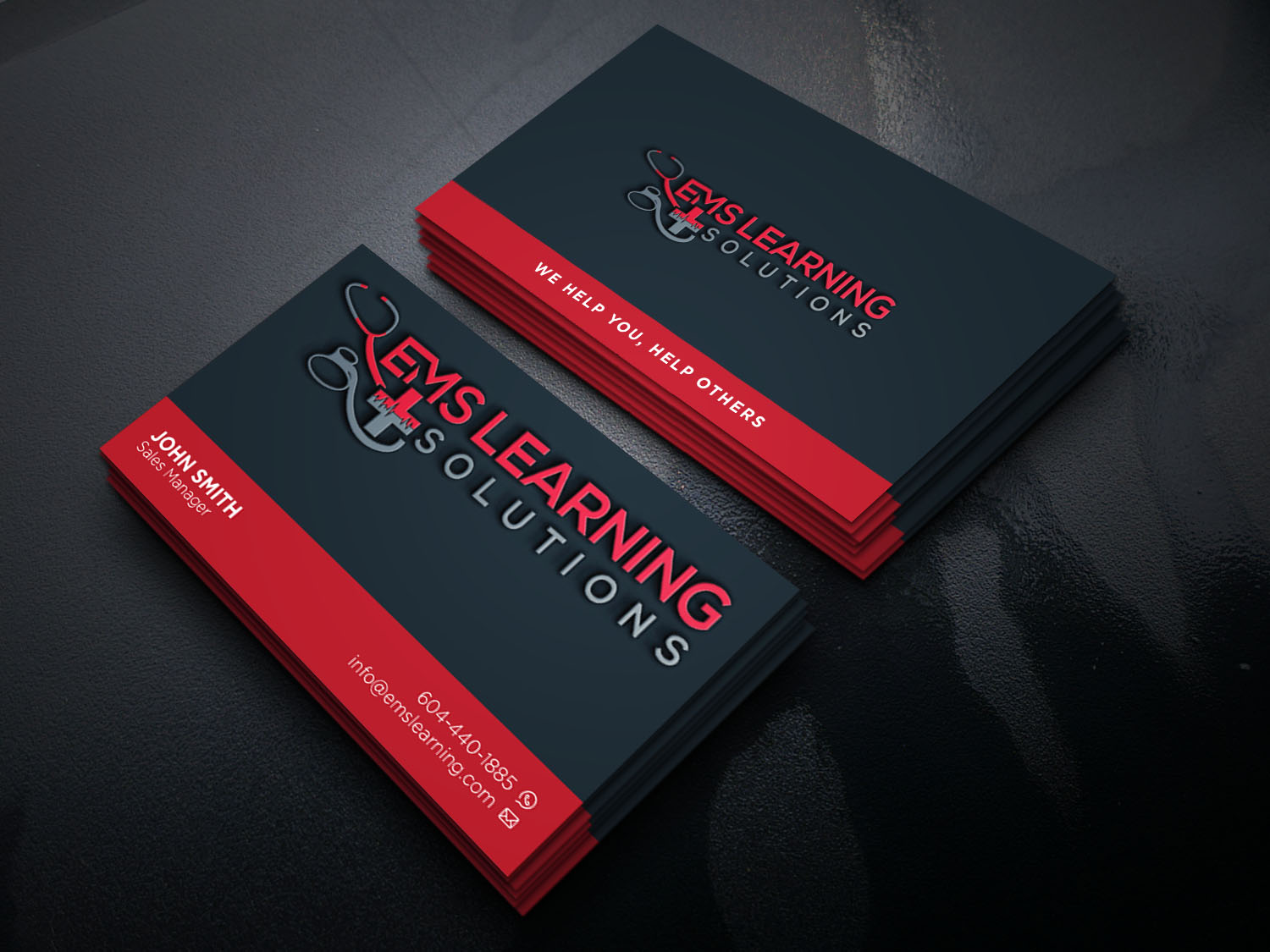 Business Card Design by Verified artistry for EMS Learning Solutions | Design #23256890