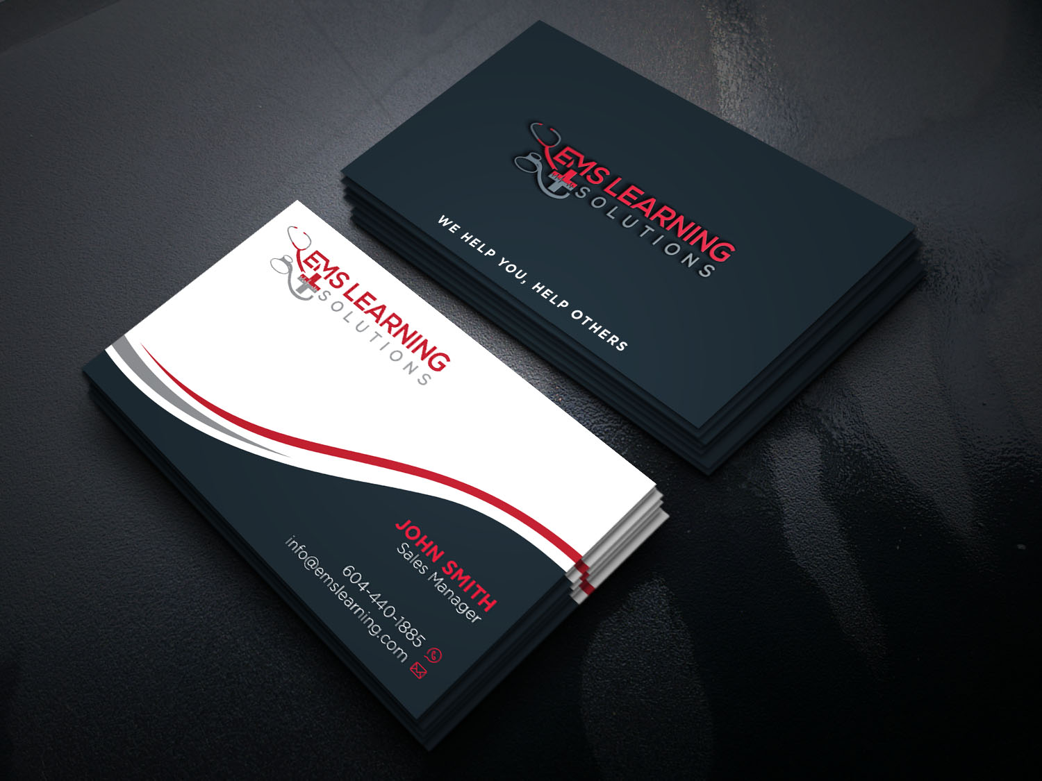 Business Card Design by Verified artistry for EMS Learning Solutions | Design #23256892