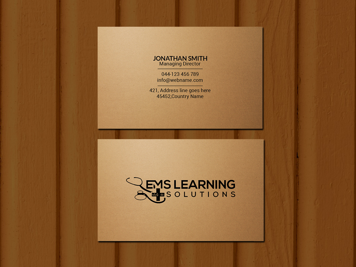 Business Card Design by Creations Box 2015 for EMS Learning Solutions | Design #23258433