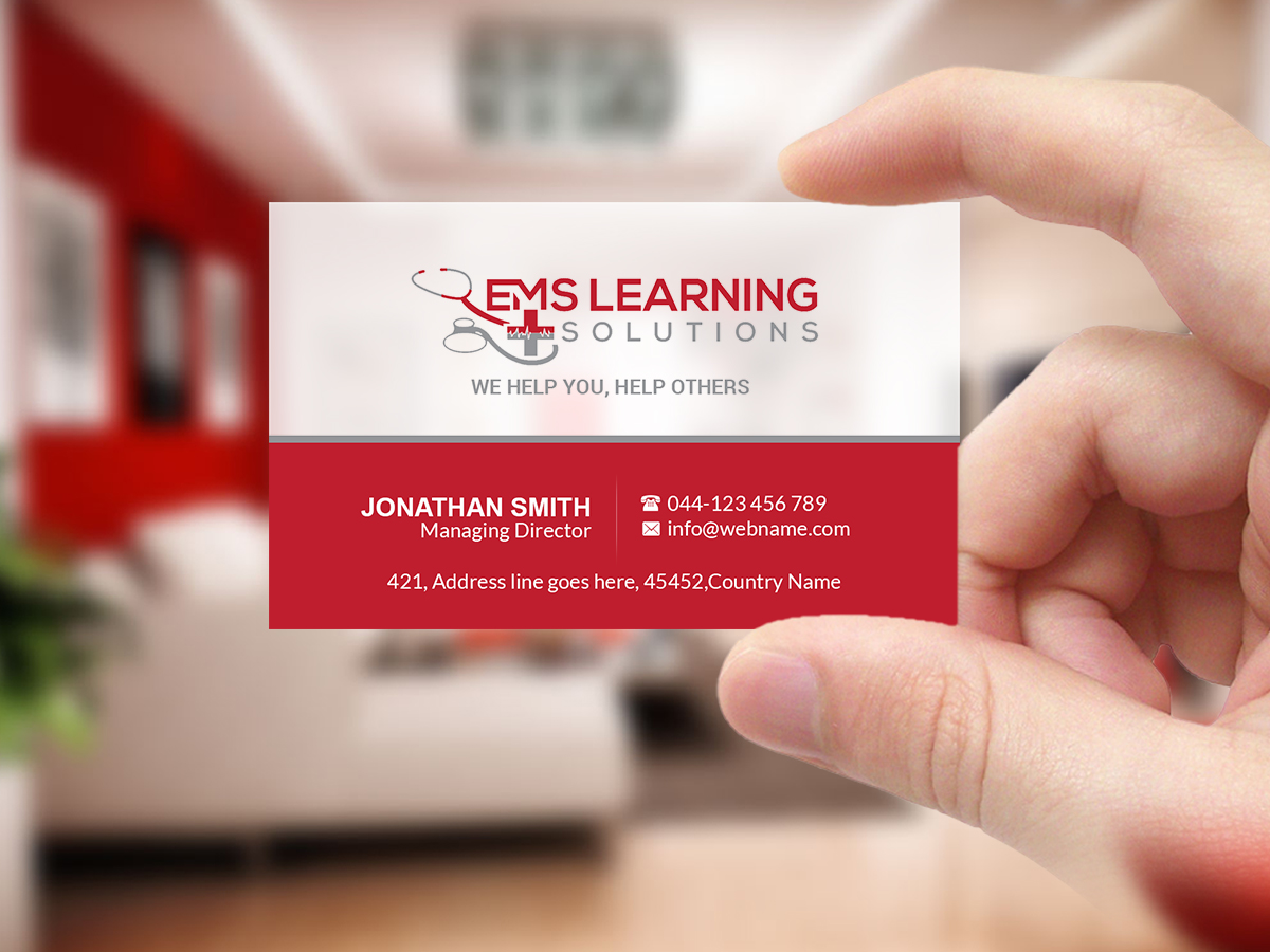 Business Card Design by Creations Box 2015 for EMS Learning Solutions | Design #23260259