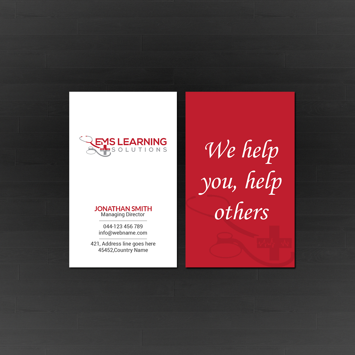 Business Card Design by Creations Box 2015 for EMS Learning Solutions | Design #23260261