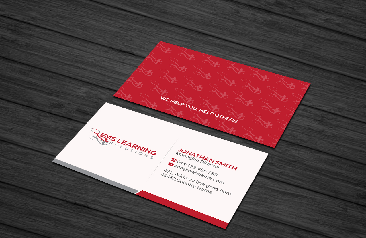 Business Card Design by Creations Box 2015 for EMS Learning Solutions | Design #23260262