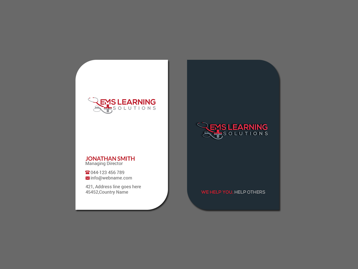 Business Card Design by Creations Box 2015 for EMS Learning Solutions | Design #23260271