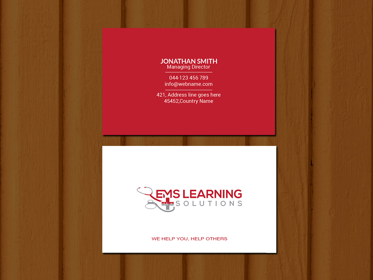 Visitenkarten-Design von Creations Box 2015 für EMS Learning Solutions | Design #23260286