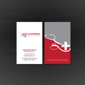 Design de Carte de Visite par Creations Box 2015 pour EMS Learning Solutions | Design : #23260287