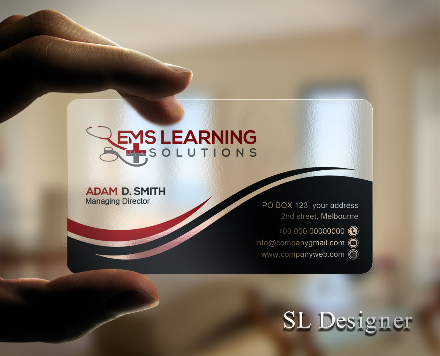 Business Card Design by SL Designer for EMS Learning Solutions | Design #23258857