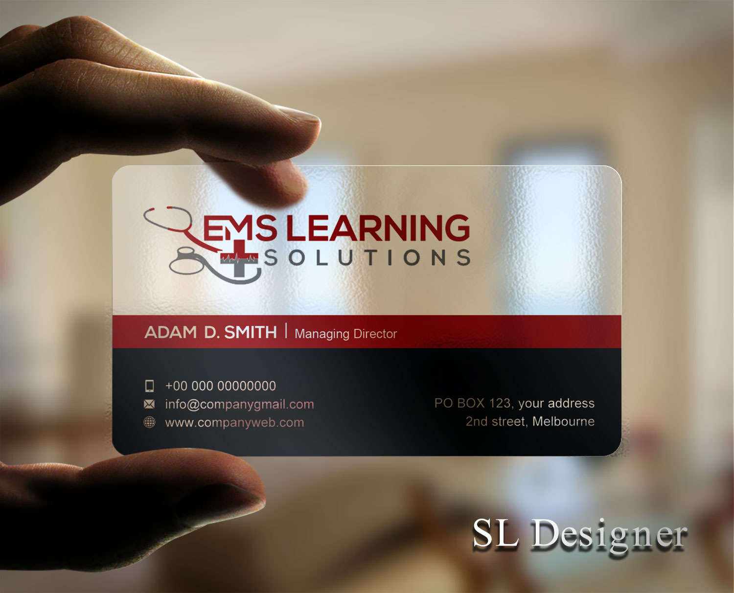 Business Card Design by SL Designer for EMS Learning Solutions | Design #23258858
