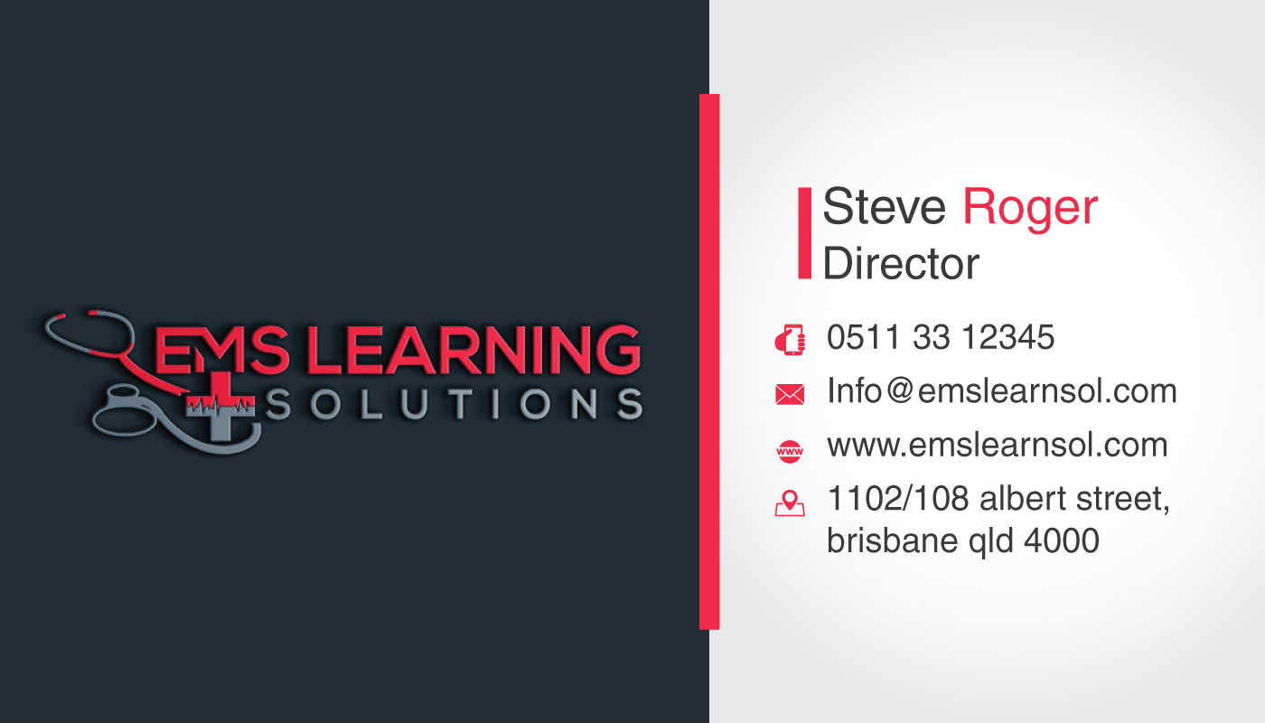 Business Card Design by Fusionex Studio for EMS Learning Solutions | Design #23255744