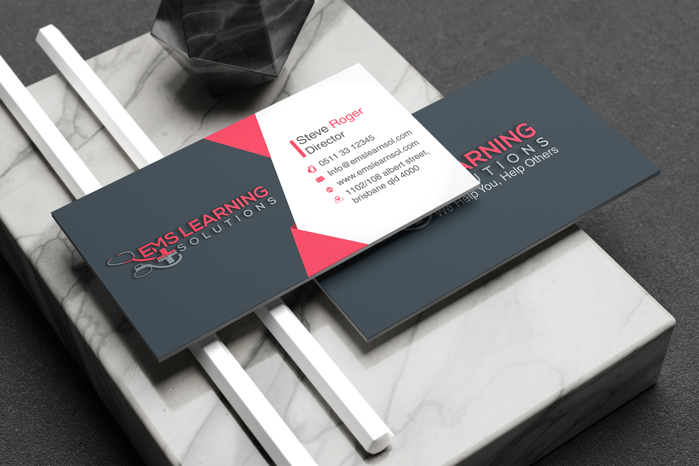 Business Card Design by Fusionex Studio for EMS Learning Solutions | Design #23255748