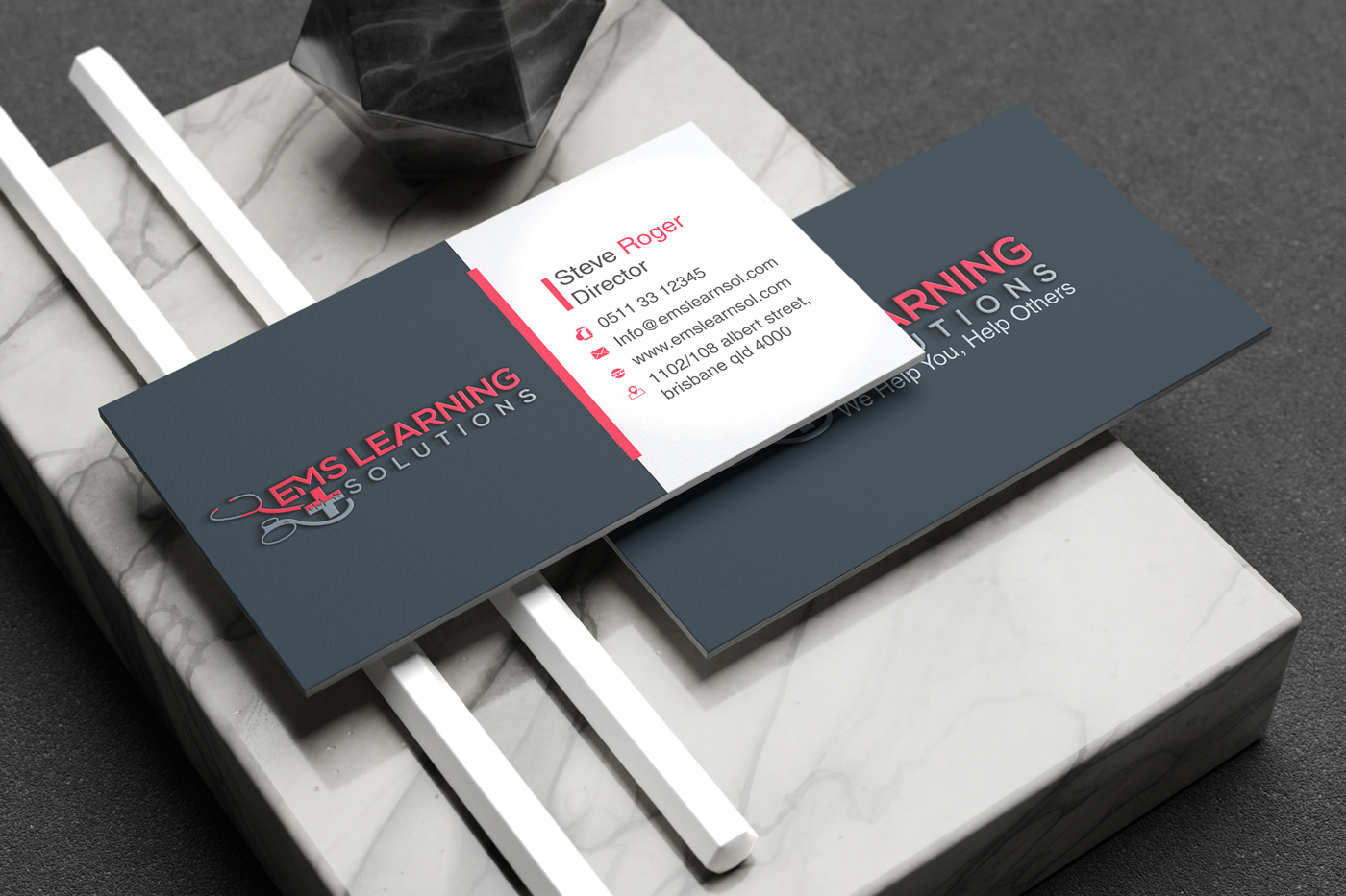 Business Card Design by Fusionex Studio for EMS Learning Solutions | Design #23255749
