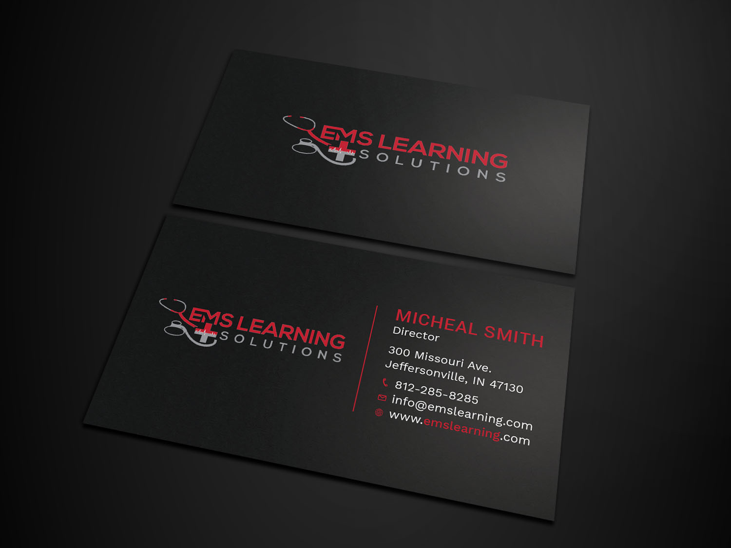 Business Card Design by Tripti Ranjan Gain for EMS Learning Solutions | Design #23257215