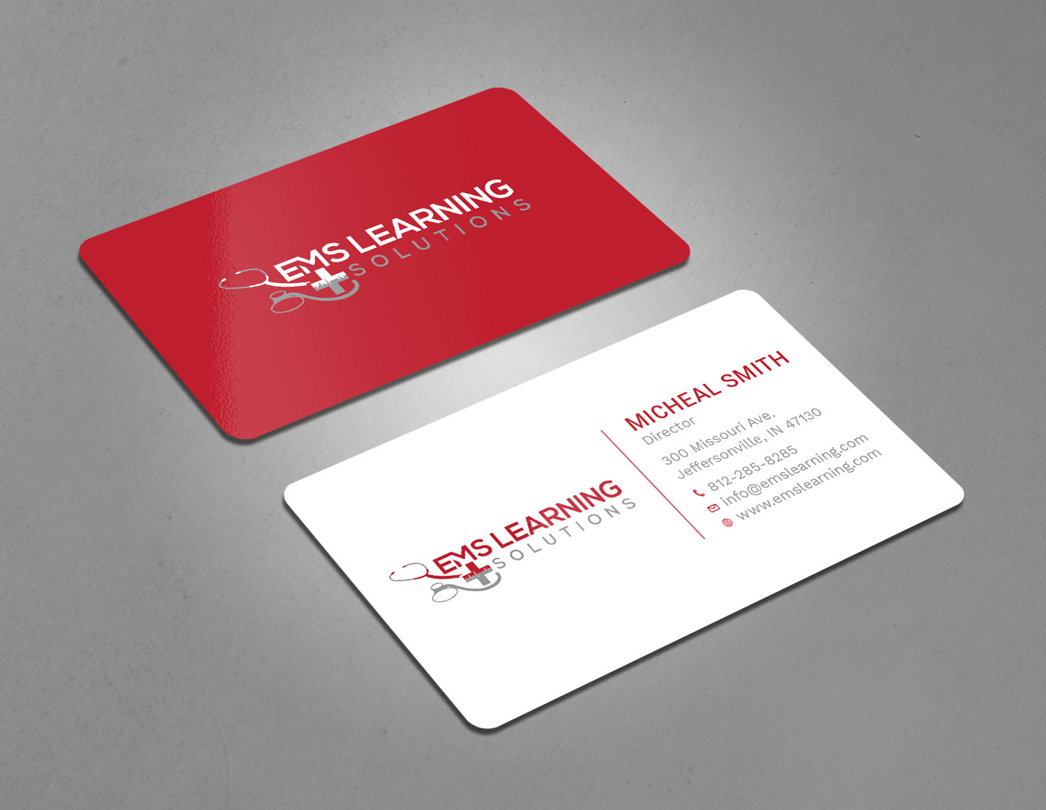 Business Card Design by Tripti Ranjan Gain for EMS Learning Solutions | Design #23257219