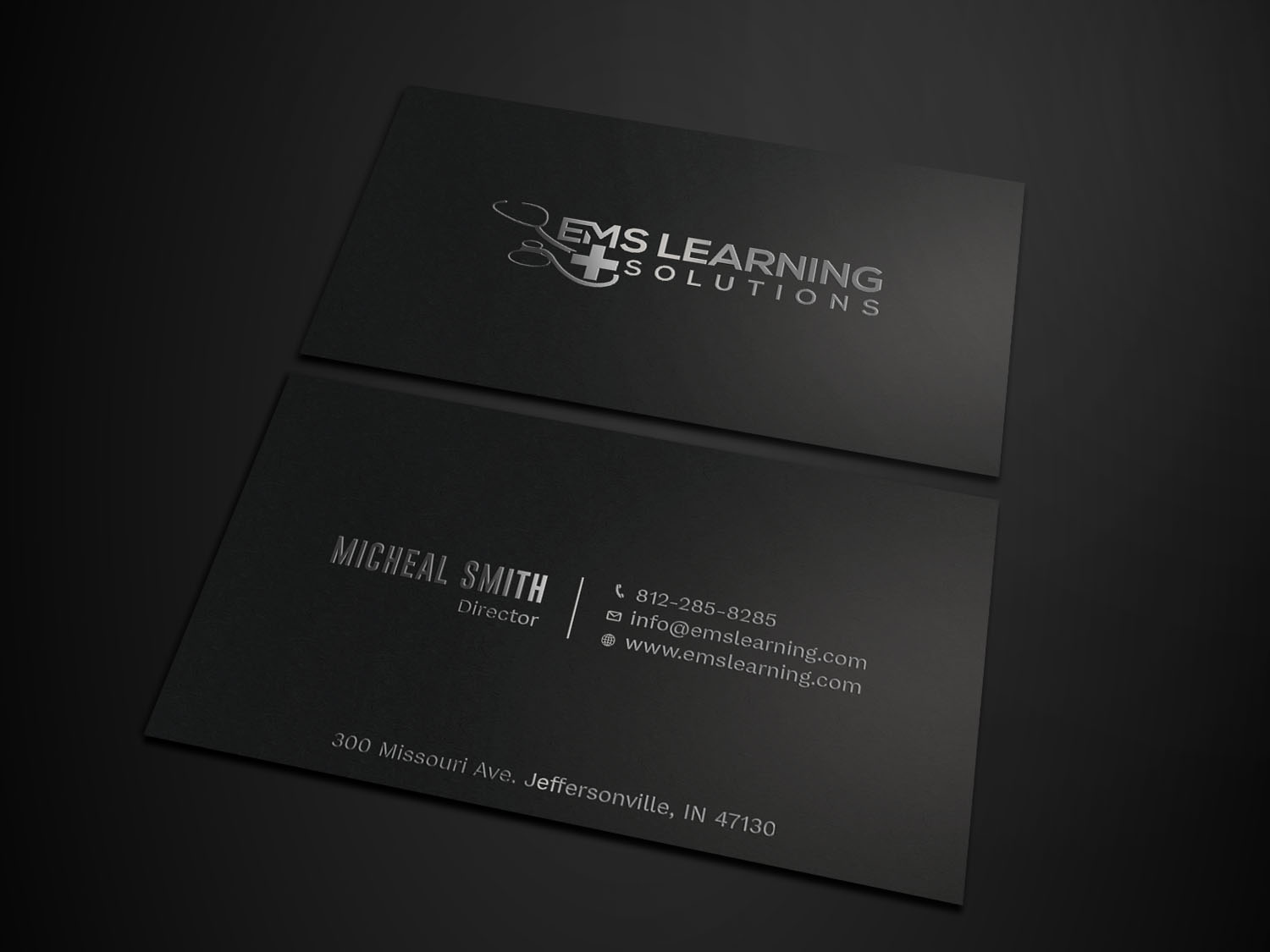 Business Card Design by Tripti Ranjan Gain for EMS Learning Solutions | Design #23257236