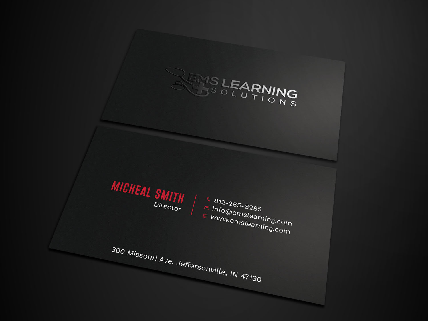 Business Card Design by Tripti Ranjan Gain for EMS Learning Solutions | Design #23257237