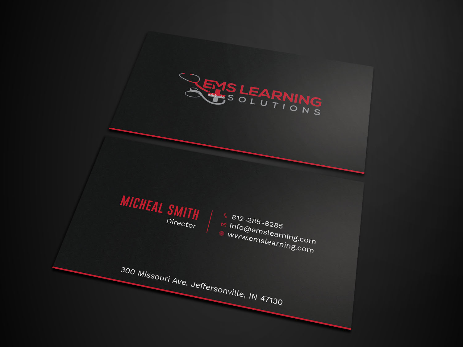 Business Card Design by Tripti Ranjan Gain for EMS Learning Solutions | Design #23257238