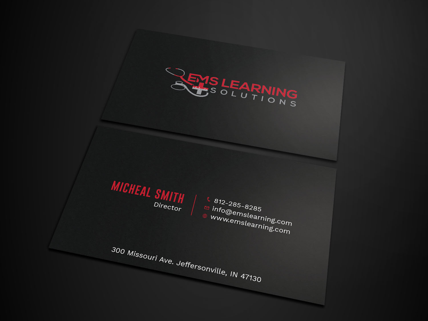 Business Card Design by Tripti Ranjan Gain for EMS Learning Solutions | Design #23257239