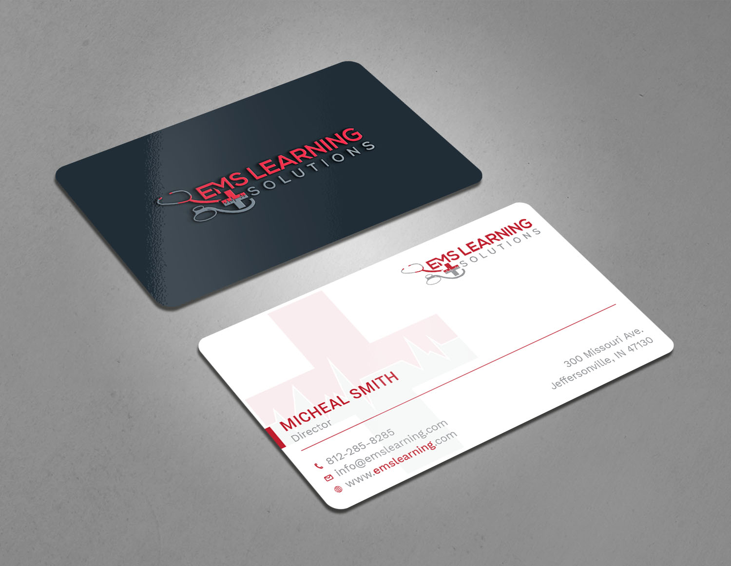 Business Card Design by Tripti Ranjan Gain for EMS Learning Solutions | Design #23257242