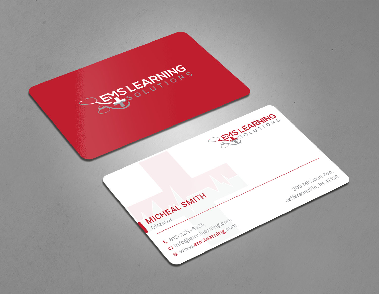 Business Card Design by Tripti Ranjan Gain for EMS Learning Solutions | Design #23257243