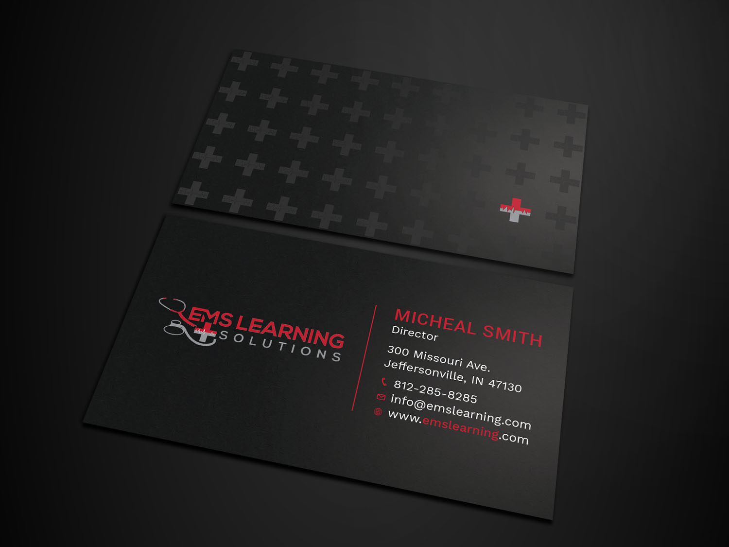 Business Card Design by Tripti Ranjan Gain for EMS Learning Solutions | Design #23257244