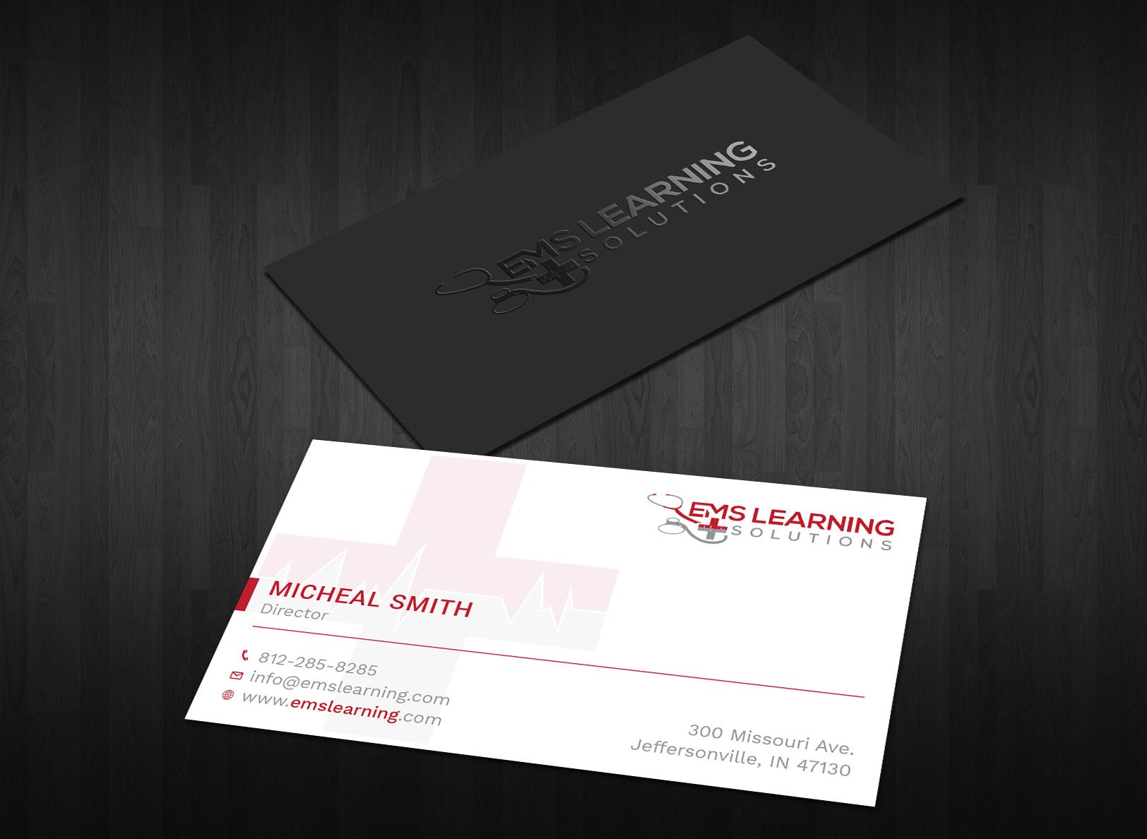 Business Card Design by Tripti Ranjan Gain for EMS Learning Solutions | Design #23257246