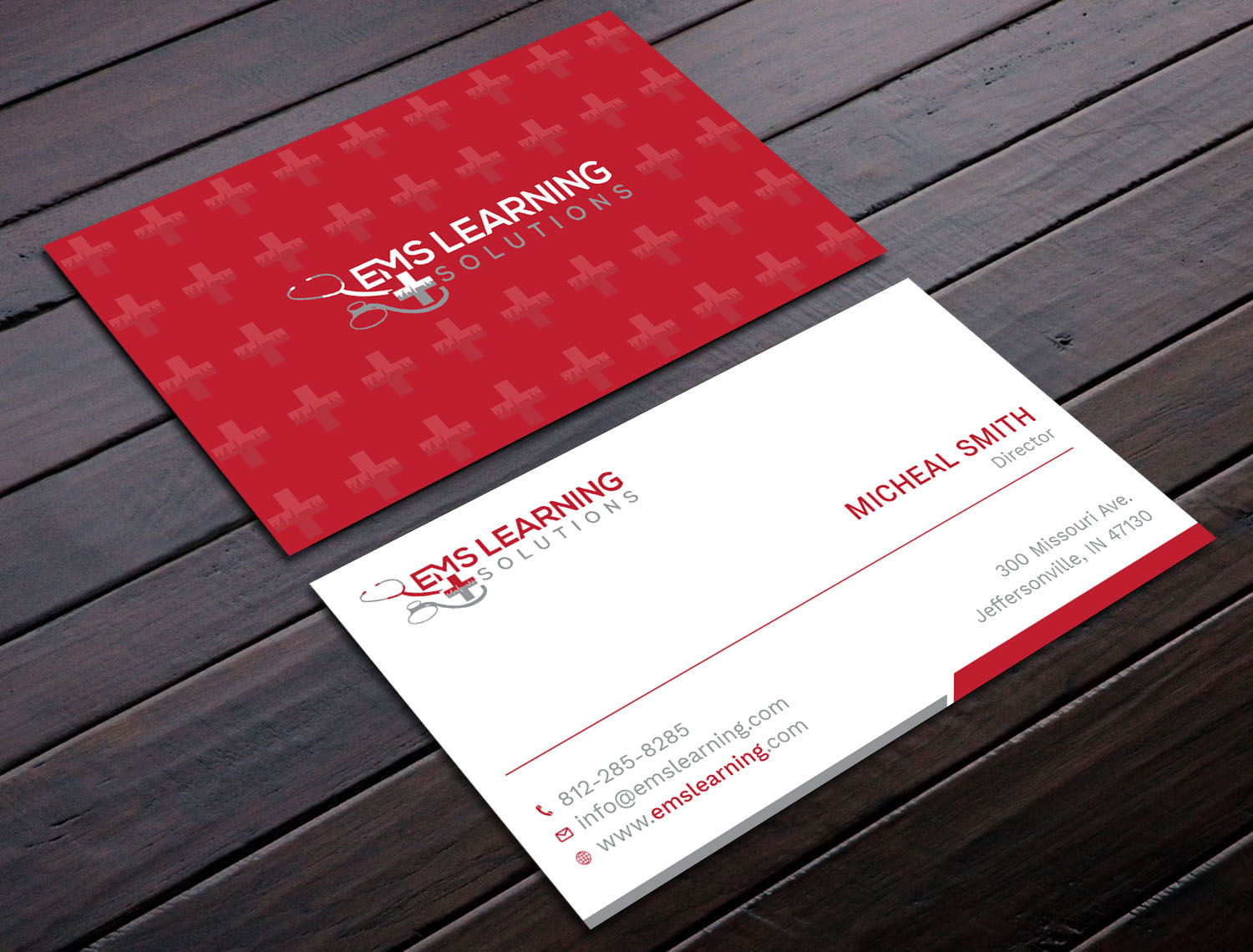 Business Card Design by Tripti Ranjan Gain for EMS Learning Solutions | Design #23257248