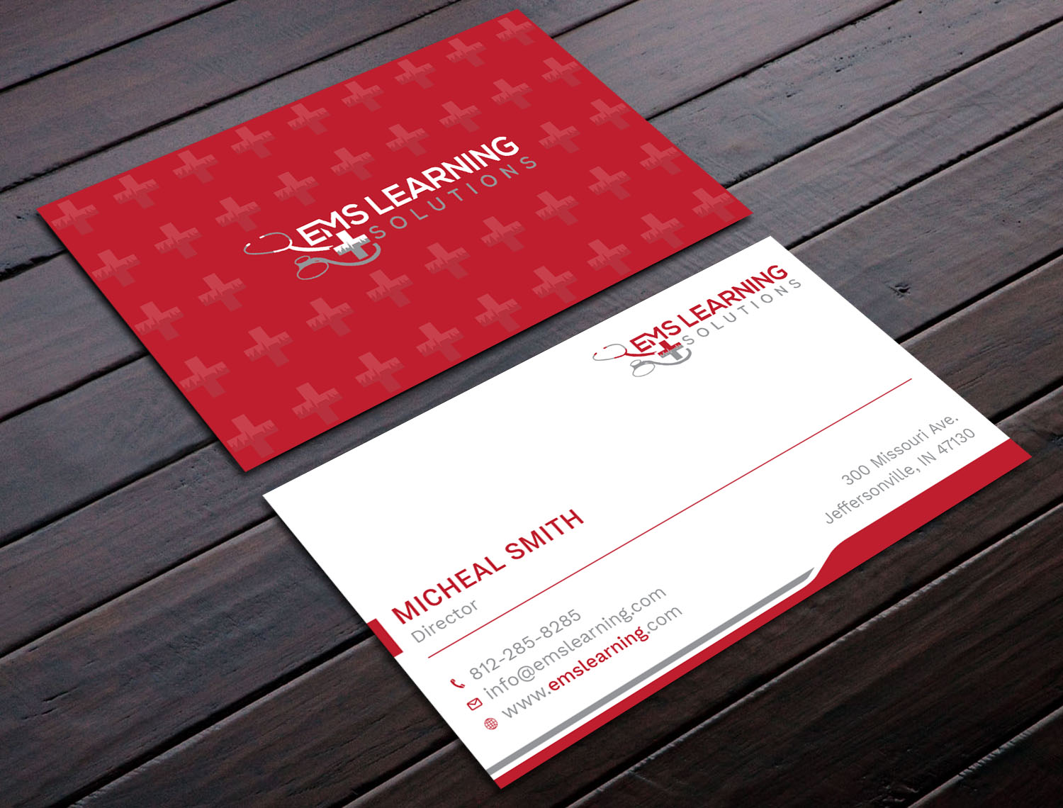 Business Card Design by Tripti Ranjan Gain for EMS Learning Solutions | Design #23257250