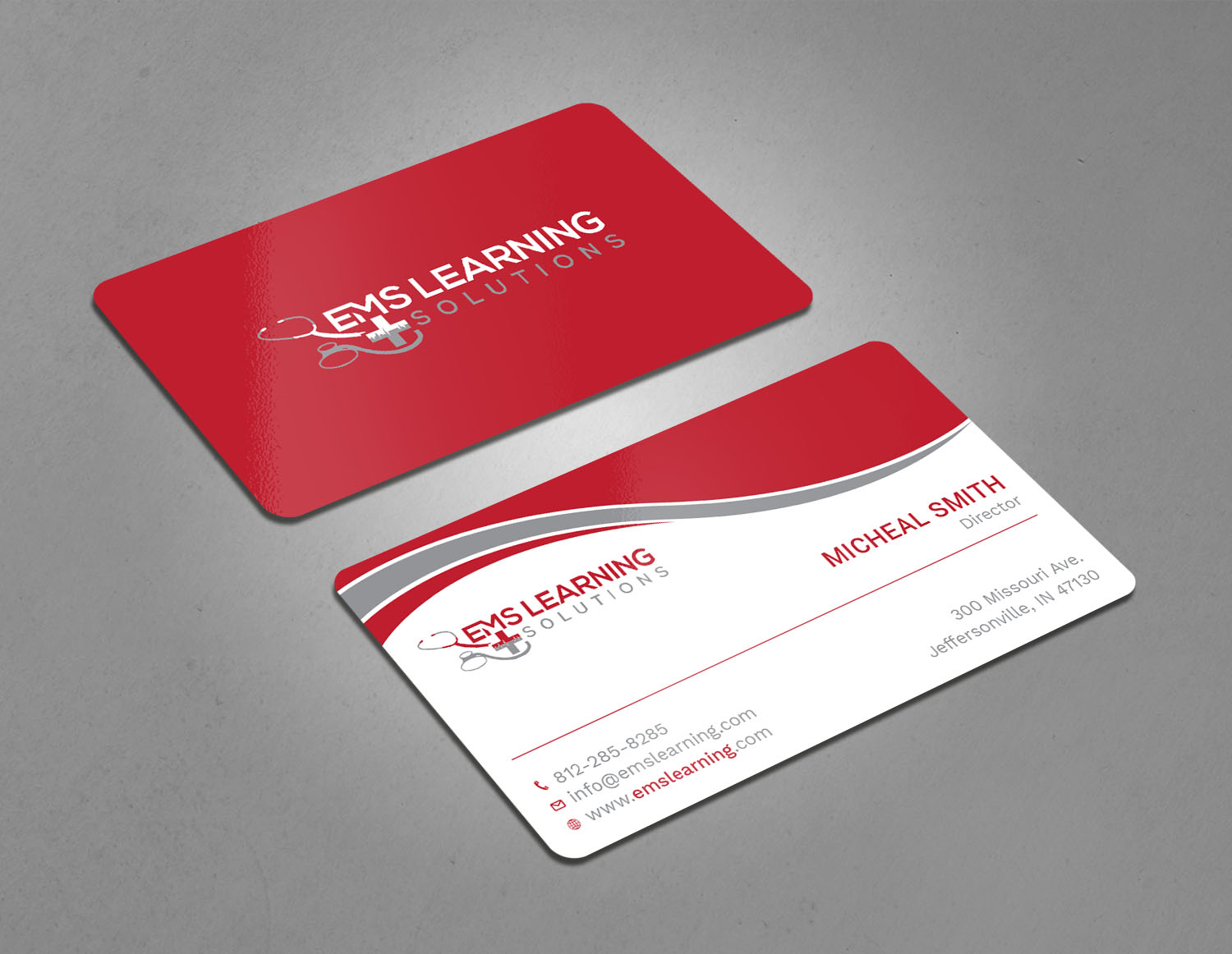 Business Card Design by Tripti Ranjan Gain for EMS Learning Solutions | Design #23257253