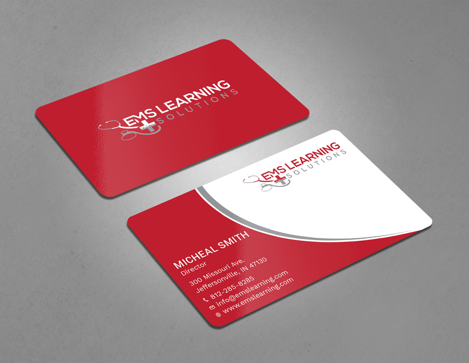 Business Card Design by Tripti Ranjan Gain for EMS Learning Solutions | Design #23257255
