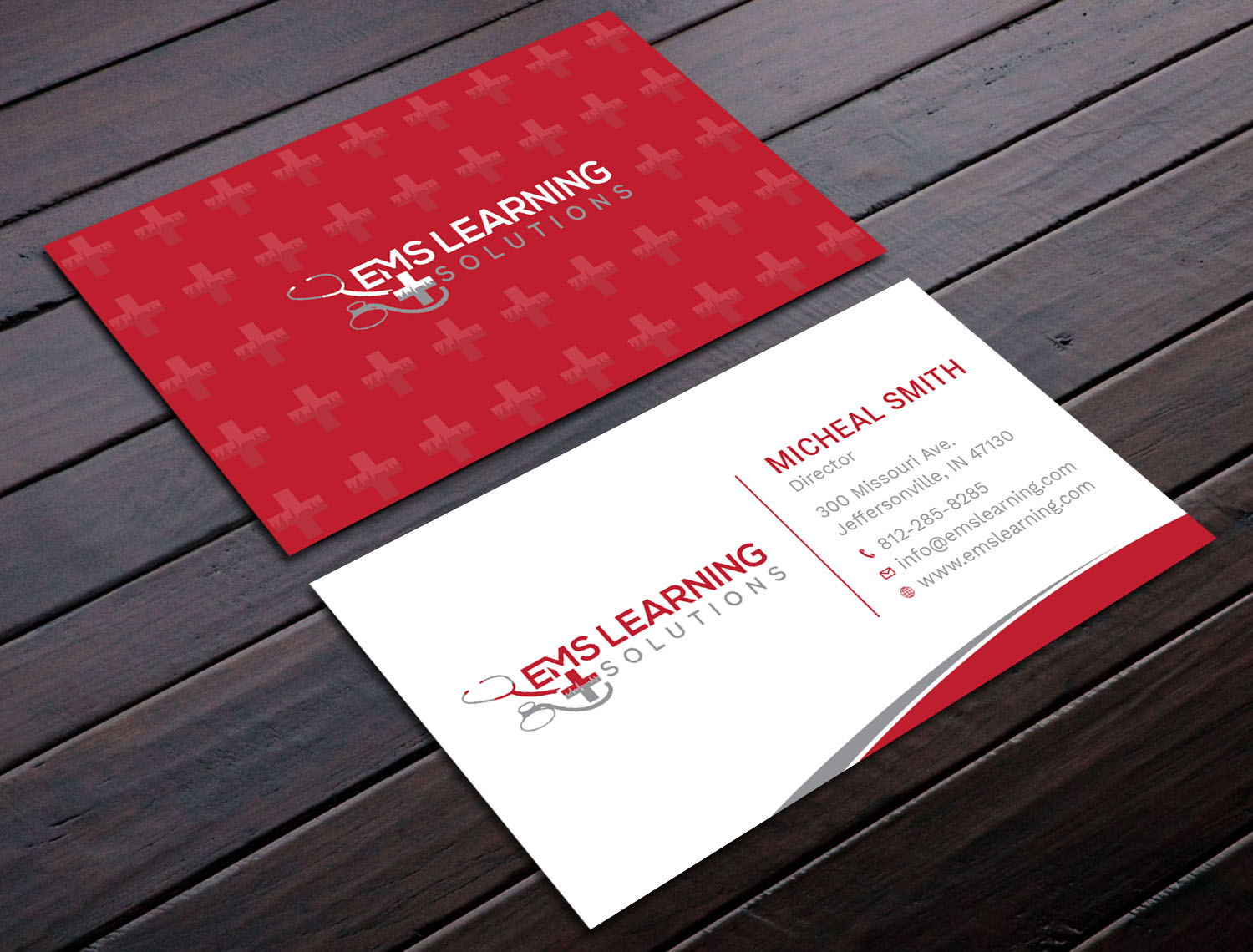 Business Card Design by Tripti Ranjan Gain for EMS Learning Solutions | Design #23257269