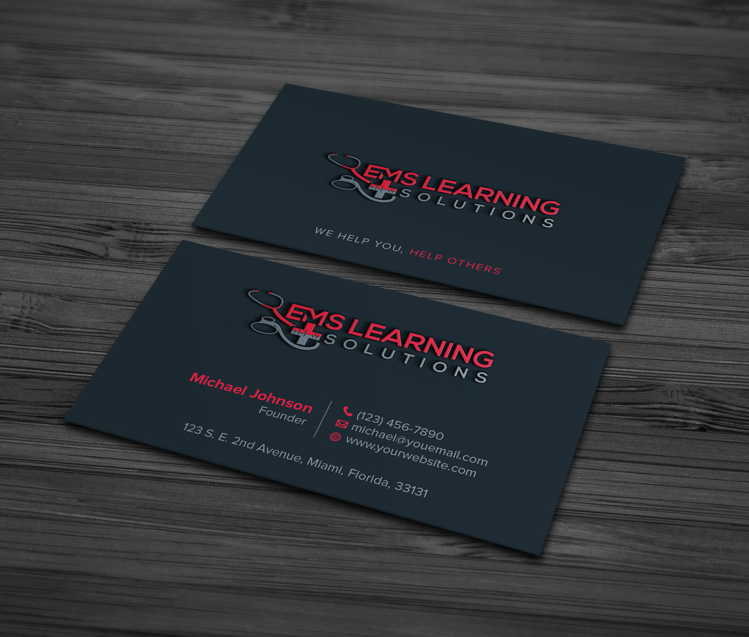 Business Card Design by MDesign for EMS Learning Solutions | Design #23256682
