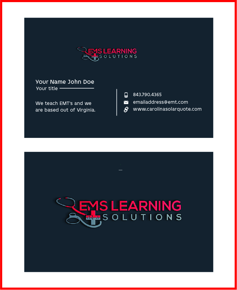 Business Card Design by Tajmul Islam for EMS Learning Solutions | Design #23255426