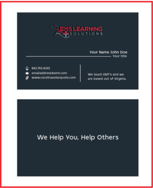 Visitenkarten-Design von Tajmul Islam für EMS Learning Solutions | Design: #23255532