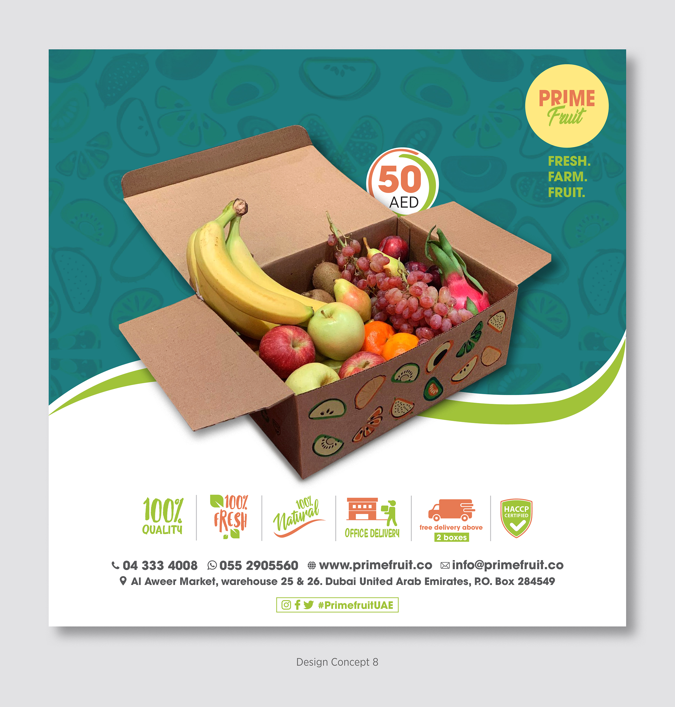 Flyer-Design von D Creative für Prime International Fruit LLC | Design #23324021