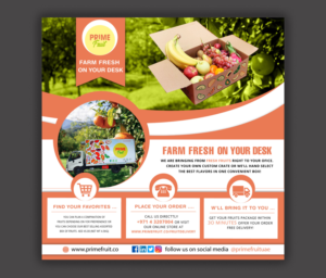 Flyer Design by CreativeFeather for Prime International Fruit LLC | Design: #23260823