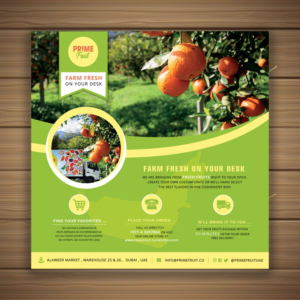 Flyer Design by CreativeFeather for Prime International Fruit LLC | Design: #23278521