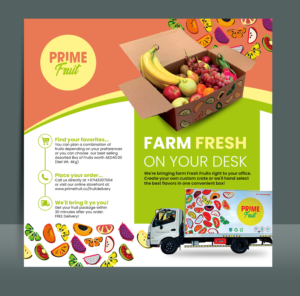 Flyer Design by BLUE WINGS for Prime International Fruit LLC | Design: #23260328