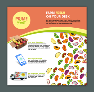 Flyer Design by BLUE WINGS for Prime International Fruit LLC | Design: #23290534