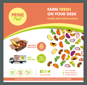 Flyer Design by BLUE WINGS for Prime International Fruit LLC | Design: #23322857
